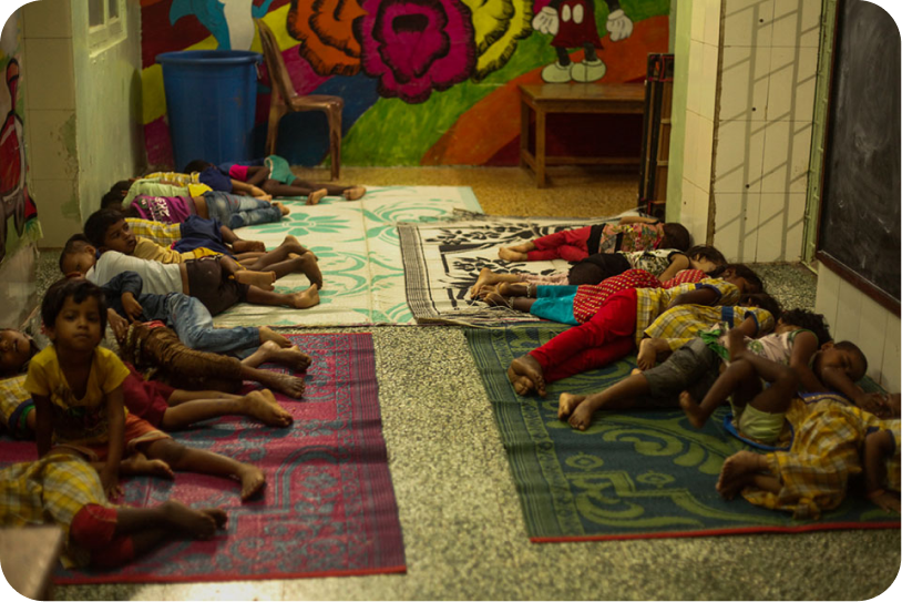 Children at Ashraya Community Centre