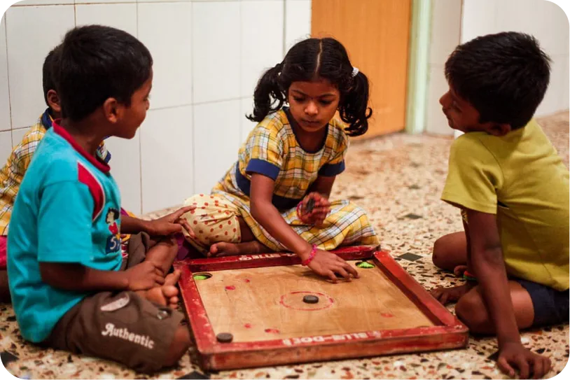 Children at Tremara Usha and Shroff Community Centre