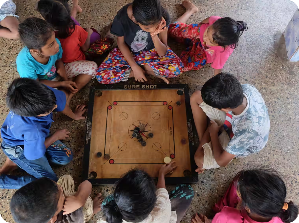 Children at Little Acorns Daycare Centre