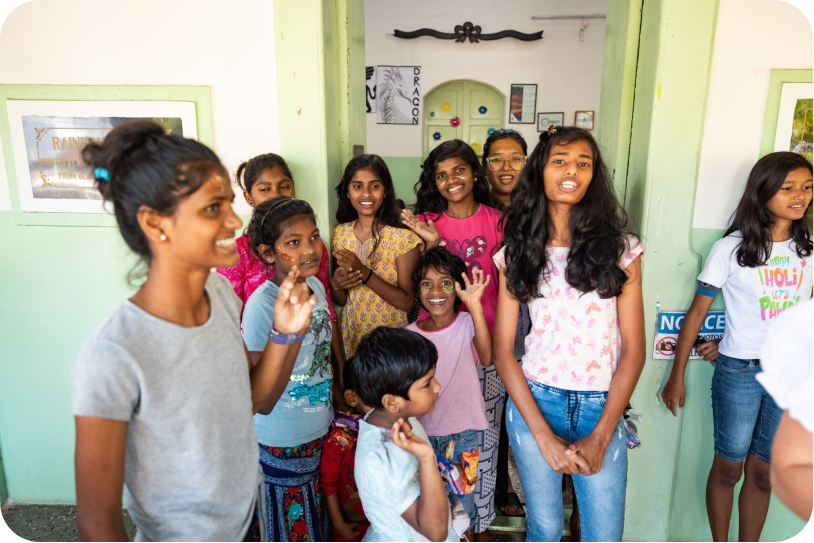 Girls at Rainbow House
