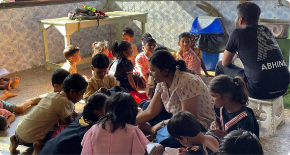 Children at an El Shaddai activity
