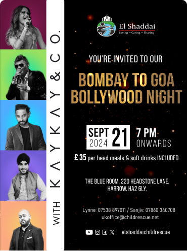 Bollywood Night invitation