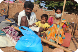 Family receiving support