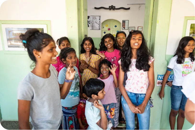 Girls at Rainbow House